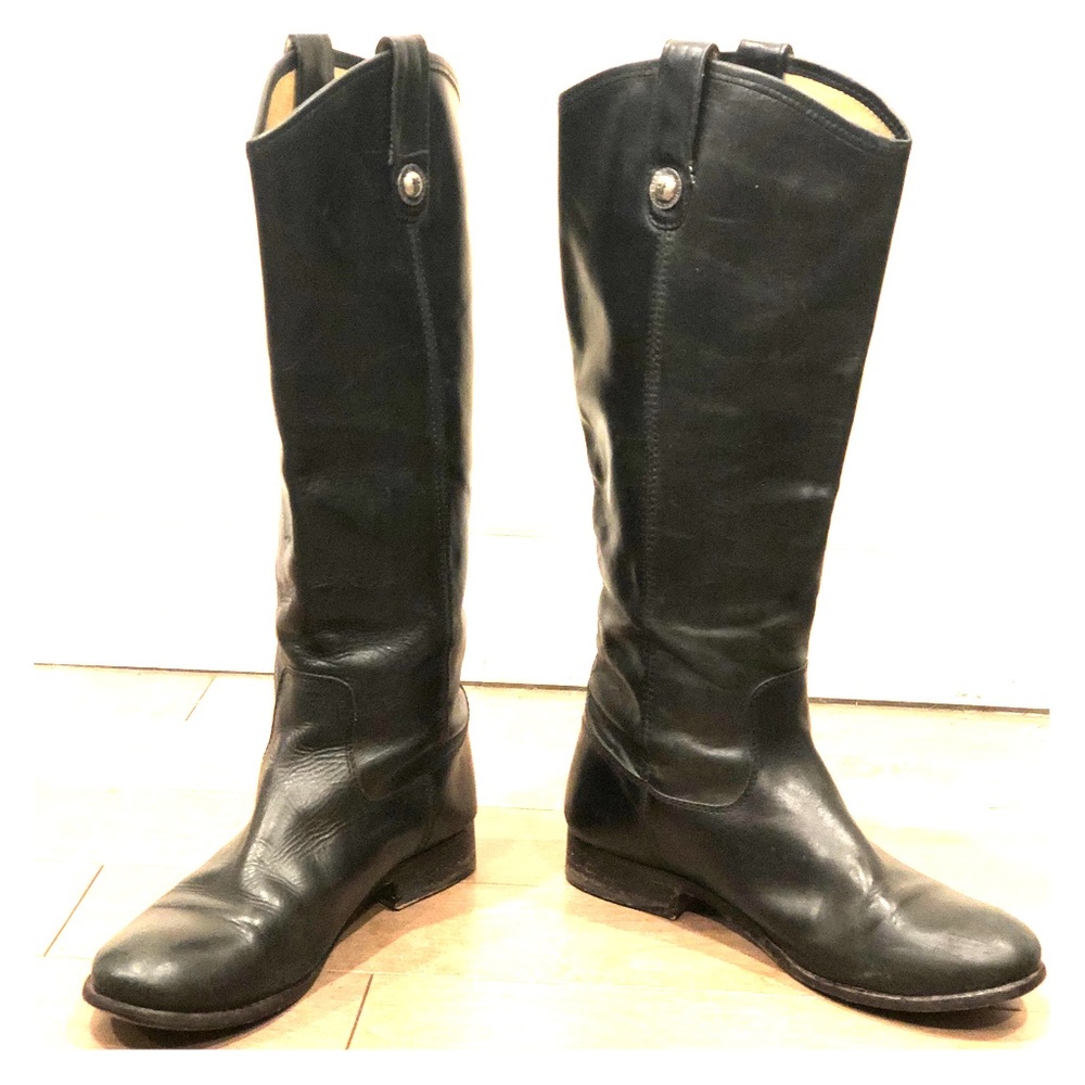Frye Melissa Button Boots 7.5 Black